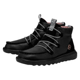 REYES BOOT LEATHER BLACK/BLACK