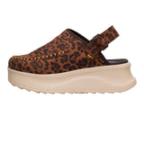 DELRAY CLOG SUEDE BROWN LEOPARD