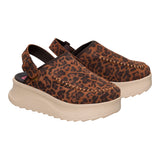 DELRAY CLOG SUEDE BROWN LEOPARD