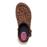 DELRAY CLOG SUEDE BROWN LEOPARD