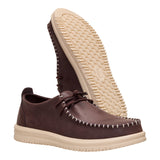 WALLY NXT MOC LEATHER MOLE BROWN/WOOD ASH