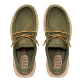 WALLY COMF WORN TWILL BURNT OLIVE/BOULDER TAN