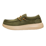 WALLY COMF WORN TWILL BURNT OLIVE/BOULDER TAN