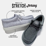 WALLY STRETCH JERSEY CHARCOAL
