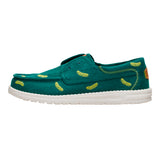 WALLY CRU EMBROIDERED GREEN/MULTI