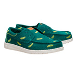 WALLY CRU EMBROIDERED GREEN/MULTI