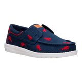 WALLY CRU EMBROIDERED NAVY/RED