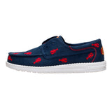 WALLY CRU EMBROIDERED NAVY/RED
