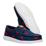 WALLY CRU EMBROIDERED NAVY/RED