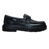SIENNA BOAT LEATHER BLACK/BLACK