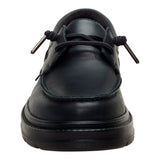 SIENNA BOAT LEATHER BLACK/BLACK