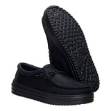 REV TUMBLED LEATHER BLACK/BLACK