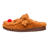 WALLY SLIPPER COZY REINDEER LION ORANGE/DOWNTOWN BROWN