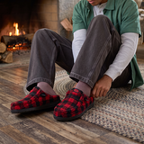 WALLY SLIPPER BUFFALO PLAID FLAME SCARLET/BLACK