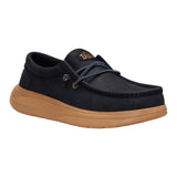 WALLY COMF FULL GRAIN LEATHER BLACK/TOBACCO BROWN